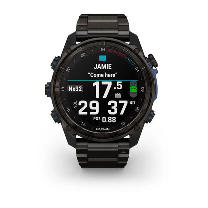 Garmin Descent Mk3i 51mm Dive Computer – Carbon Grey DLC Titanium Bezel & Band (Air Integration)