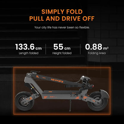 KUKIRIN G4 electric scooter LED lighting and turn indicators